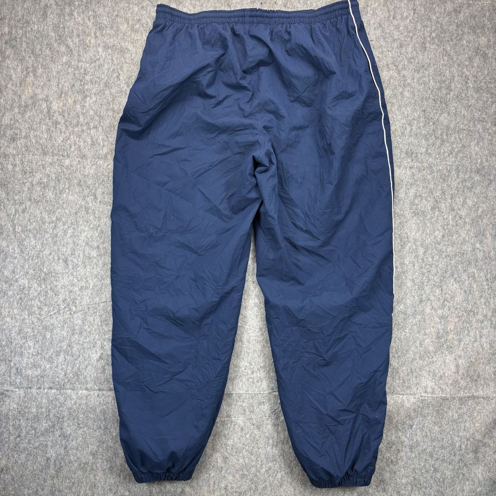 Vintage Y2K Nike Team Jogger Track Pants Men's XL Blue Striped Swoosh Pockets - Picture 8 of 9